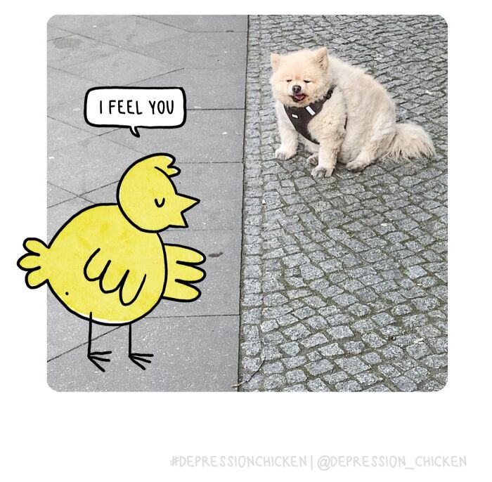 “Depression Chicken” Returns With More Relatable Comics About Anxiety, Overthinking, And Everyday Struggles (50 New Pics)