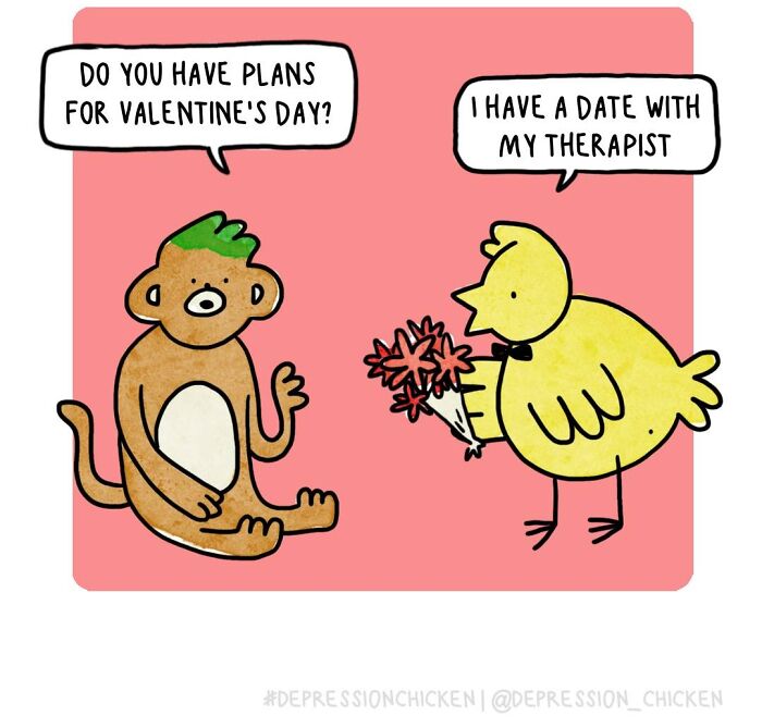“Depression Chicken” Returns With More Relatable Comics About Anxiety, Overthinking, And Everyday Struggles (50 New Pics)