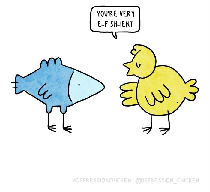 “Depression Chicken” Returns With More Relatable Comics About Anxiety, Overthinking, And Everyday Struggles (50 New Pics)