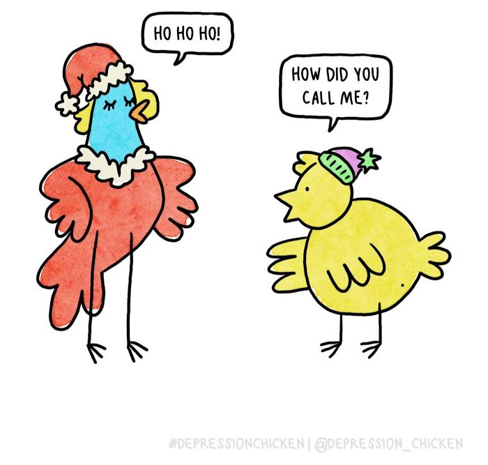 “Depression Chicken” Returns With More Relatable Comics About Anxiety, Overthinking, And Everyday Struggles (50 New Pics)