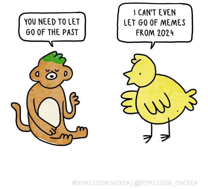 “Depression Chicken” Returns With More Relatable Comics About Anxiety, Overthinking, And Everyday Struggles (50 New Pics)