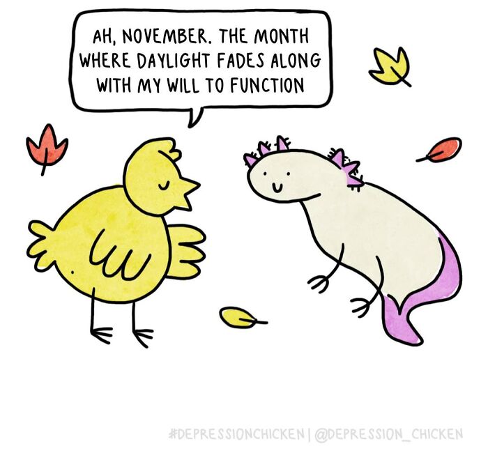 “Depression Chicken” Returns With More Relatable Comics About Anxiety, Overthinking, And Everyday Struggles (50 New Pics)