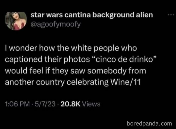 Tweet on cultural appropriation of Cinco de Mayo captures strange and horrible world tone