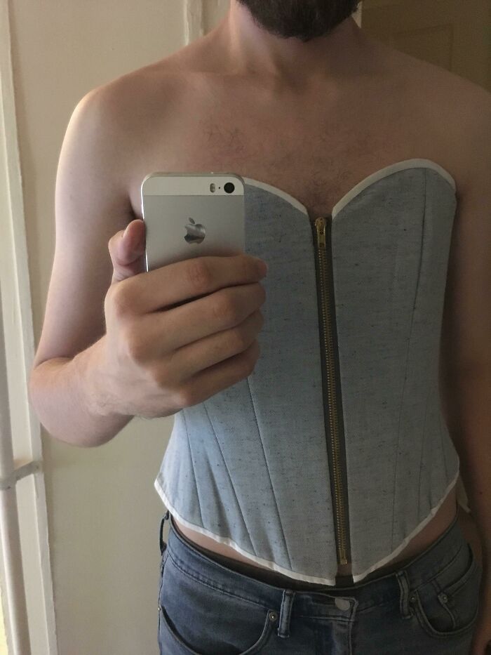 I Work At A School And We Just Cut All The Left Over Locks Of The Lockers. We Got To Keep Anything We Found So Long Story Short This Is My New Corset