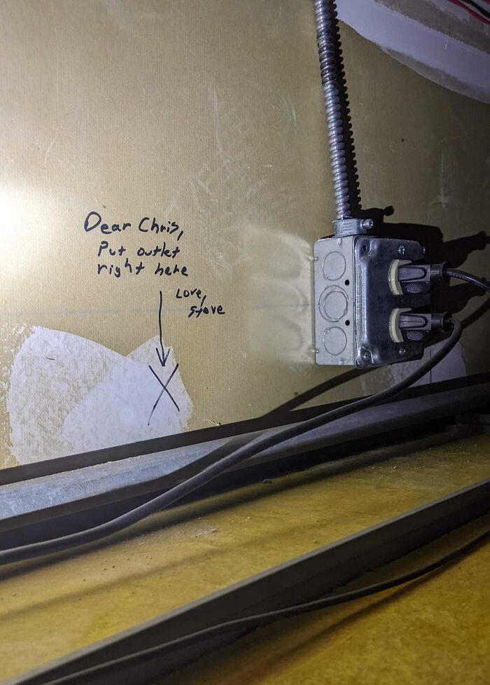 Found This In The Ceiling At Work. Great Job Chris