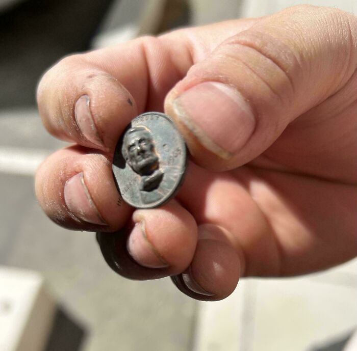 Found An Indented Penny At Work