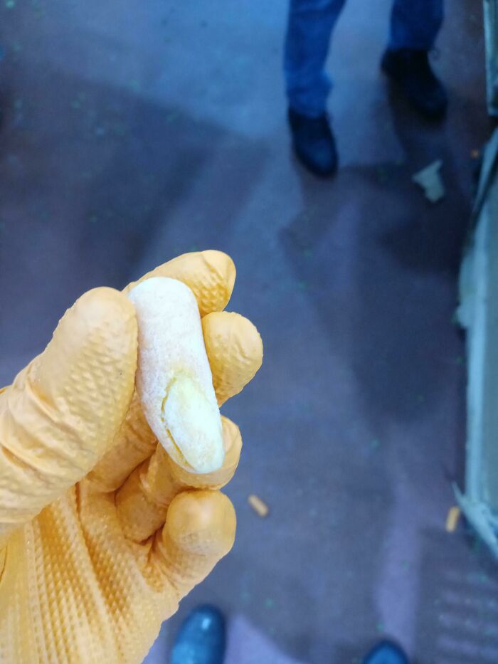 Work In Food Production, Found A Baby Carrot We All Thought Was A Human Finger At First