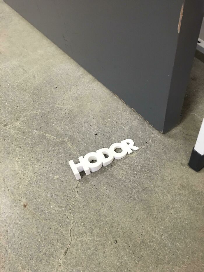 Spotted This Amazing Door Stop At Work
