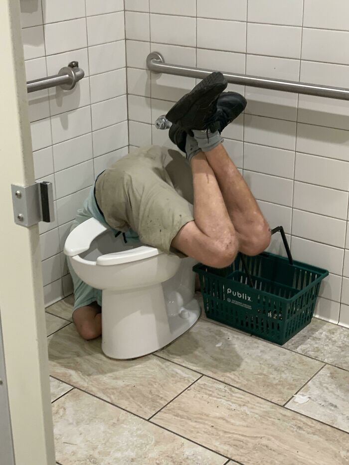 Found This Guy In The Bathroom At Work Today