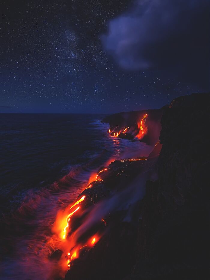 Lava At Night