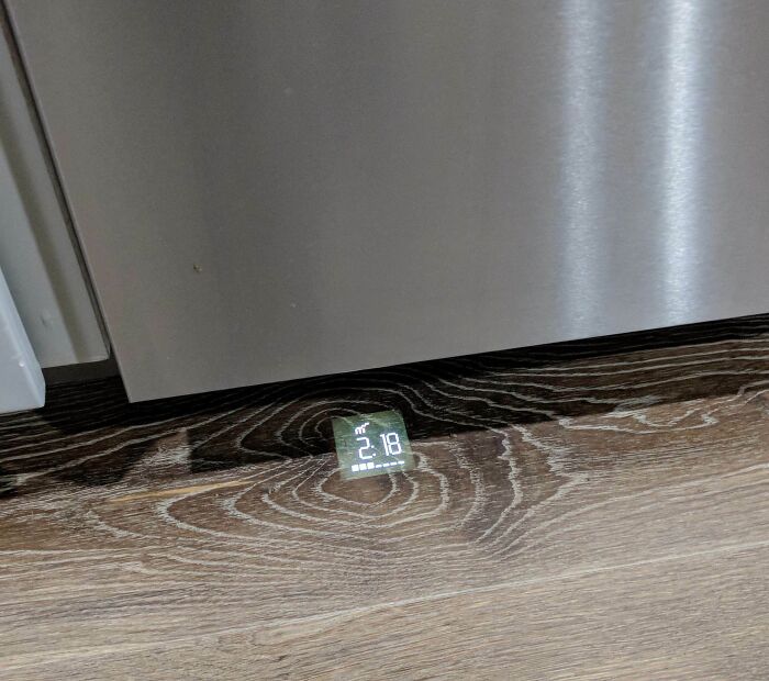 Smart creative people improved reflective dishwasher floor time display