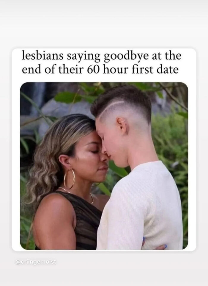 Photo of two women saying goodbye after a 60-hour first date