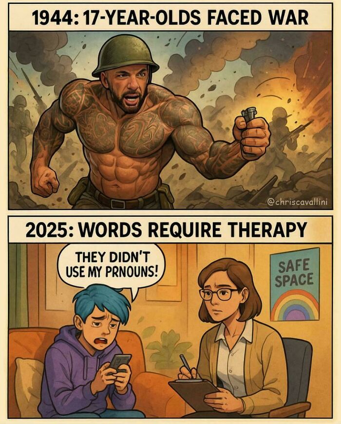 Because You’d Rather Go To War Than To Therapy?
