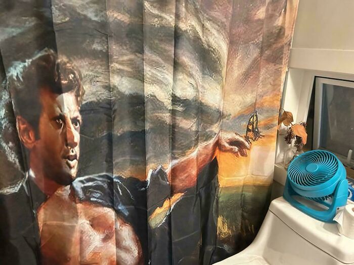 So My Wife Texted Me At Work To Show Me Our New Shower Curtain