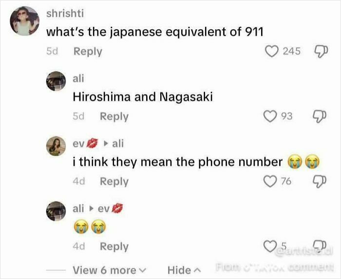 Social media joke about Japanese equivalent of emergency number 911