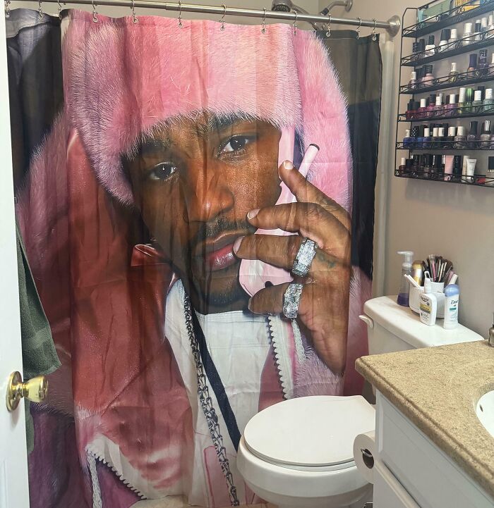 I Married Into This Shower Curtain And Need Advice On What Paint Color Would Complement It. (Besides Pink)