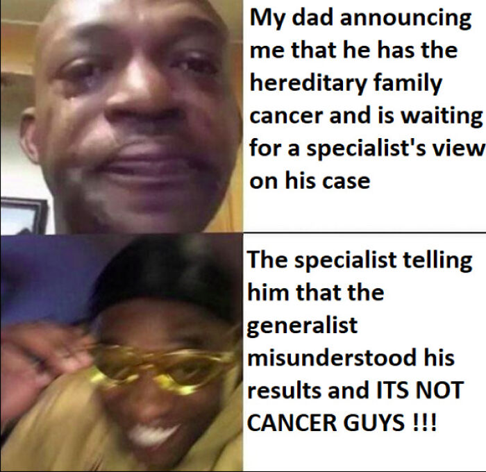 Emotional meme about cancer diagnosis brings positivity and relief
