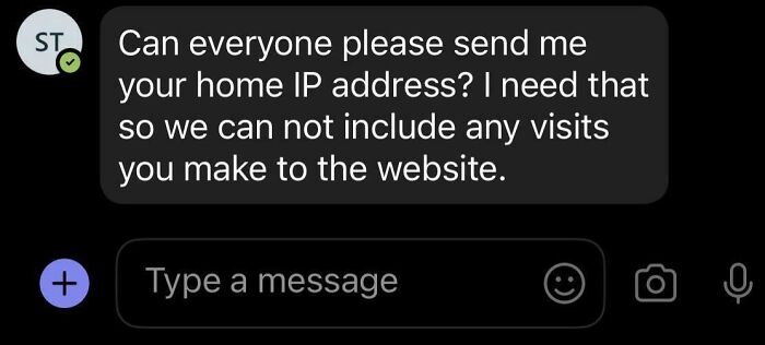 Boss requests home IP addresses to exclude visits to website work tracking
