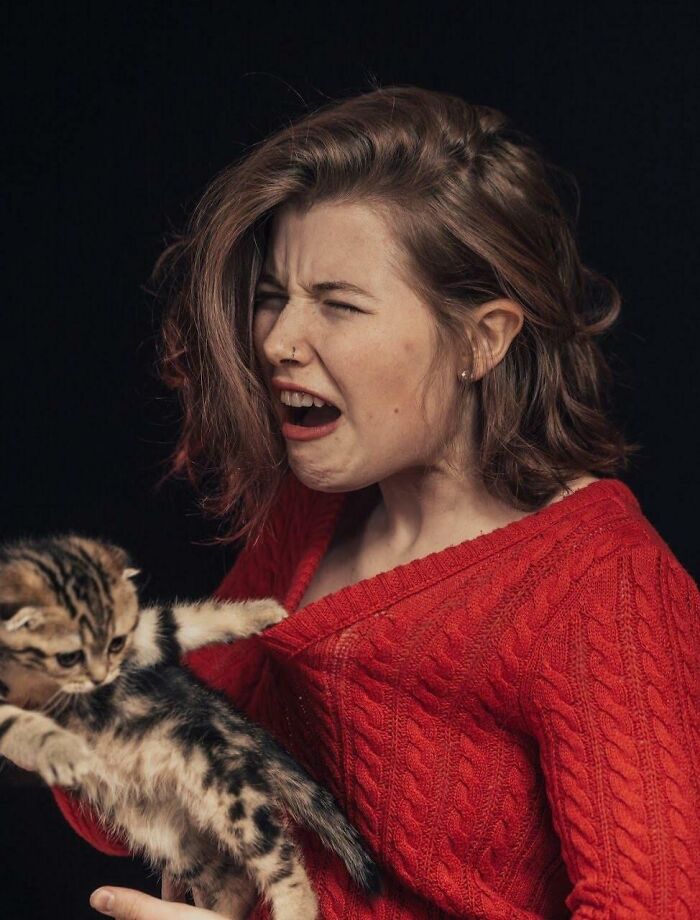 This Is Me Being Scratched By My Cat. Reminds Me Of A Renaissance Painting