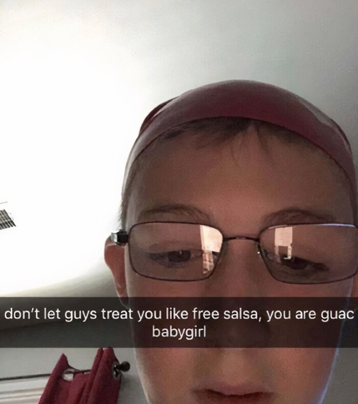 Inspirational quote about self-worth with a close-up selfie of a person wearing glasses and a headband