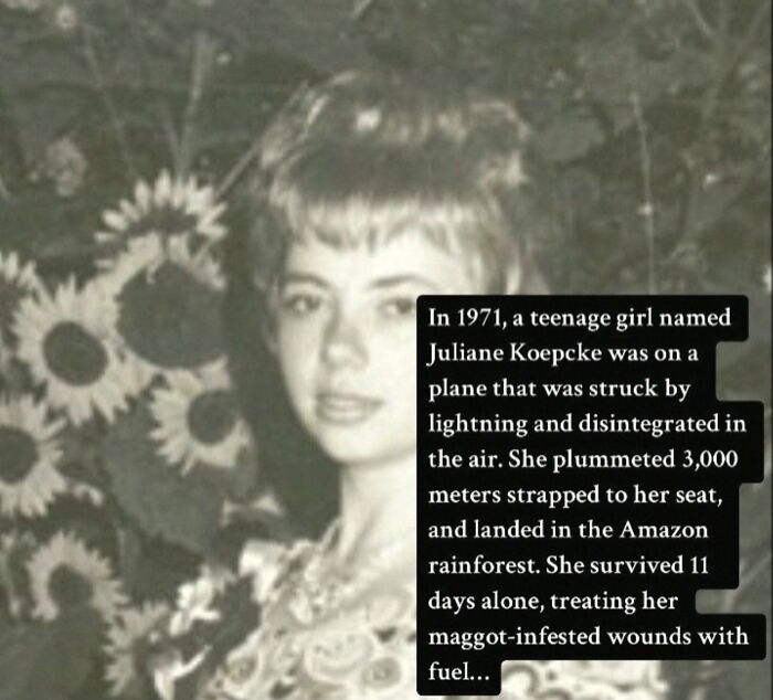 Teenage girl survived 1971 lightning plane crash and 11 days alone in Amazon rainforest