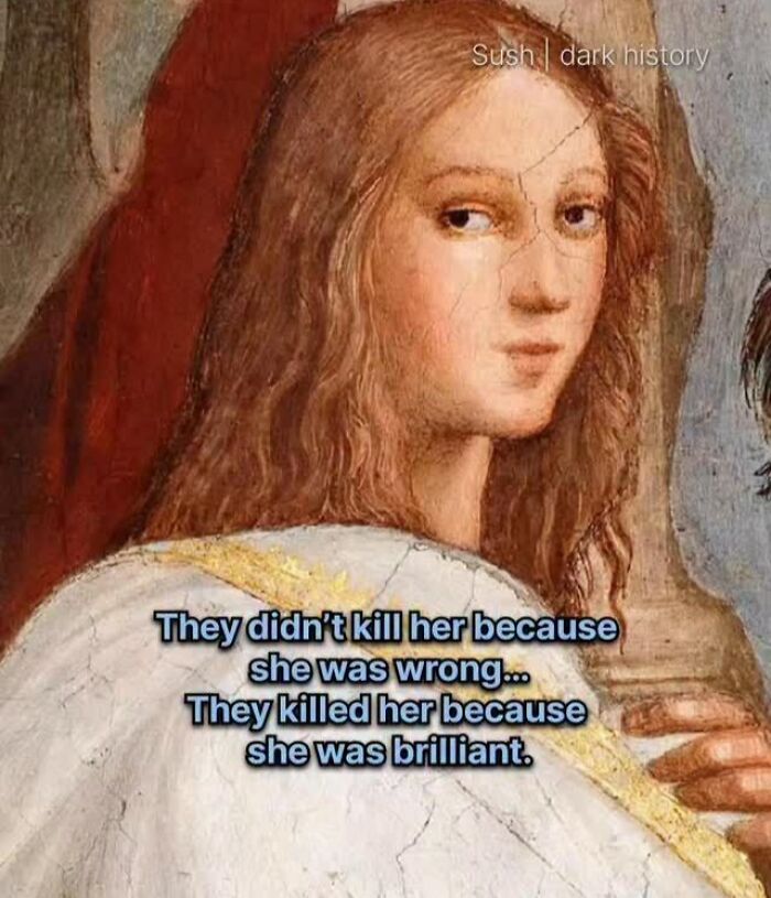 Portrait of a brilliant woman k****d in historical events related to dark history