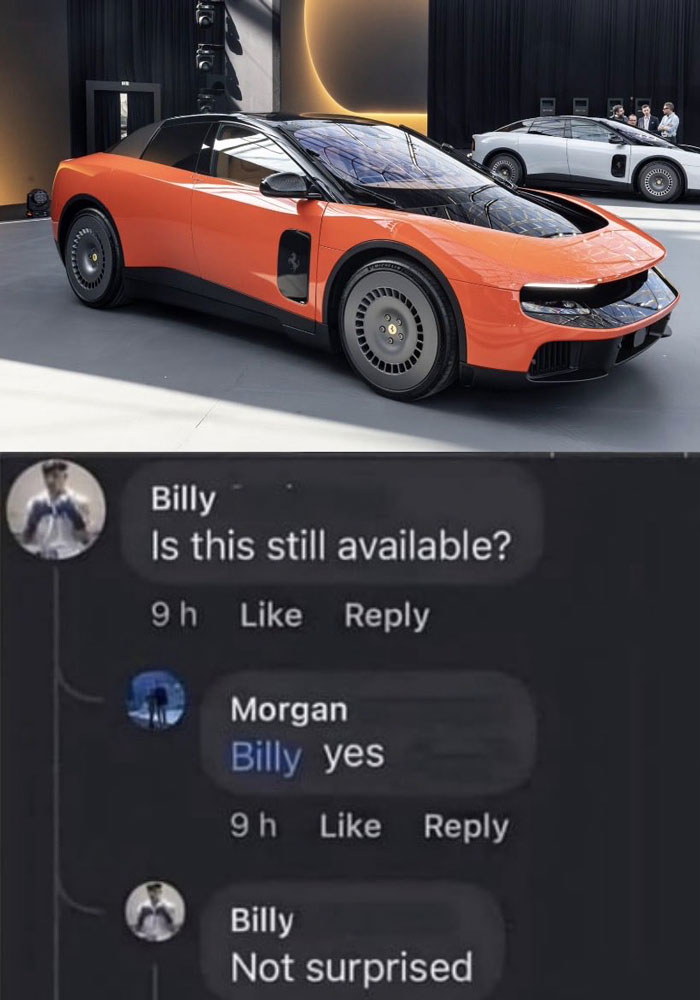 Ferrari Luce electric car with social media chat about availability