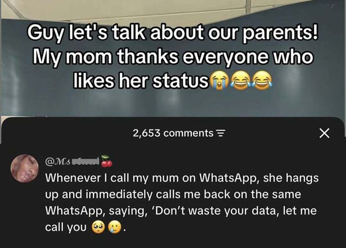 Savage WhatsApp mom status interaction shared in clever comments
