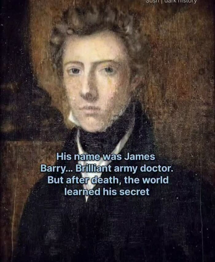 Portrait of James Barry, a brilliant army doctor whose secret was revealed after d***h