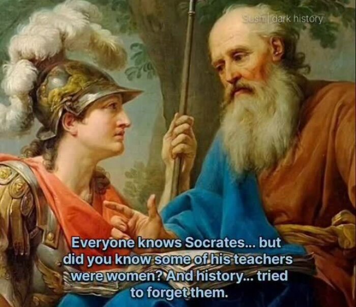 Socrates had female teachers erased from history in creepy historical facts