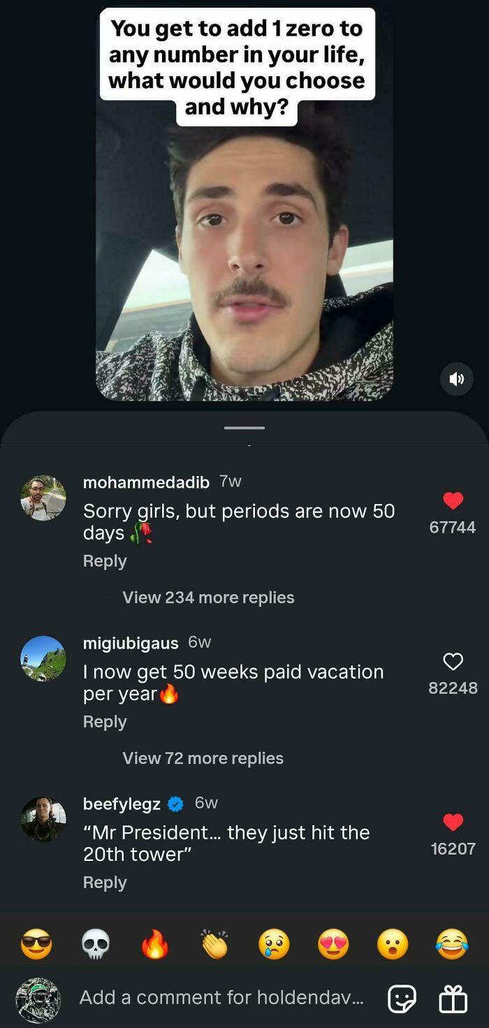 TikTok video discussion about adding zero to numbers in life with various comments