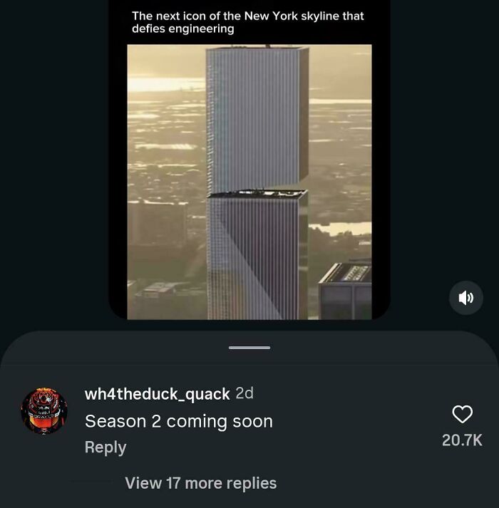 Image of a futuristic New York skyscraper defying engineering