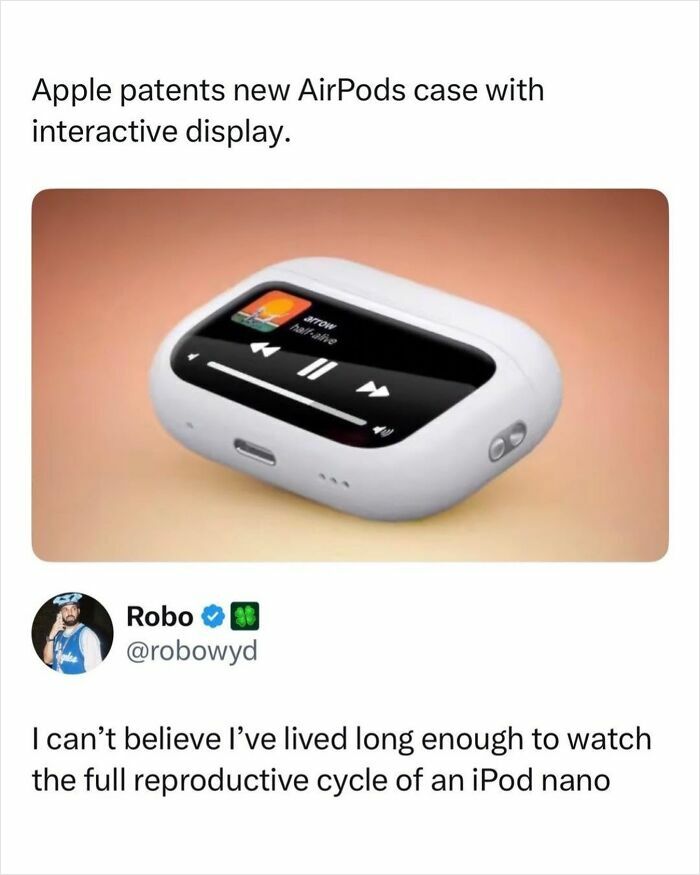 Apple patents AirPods case featuring interactive display and media controls