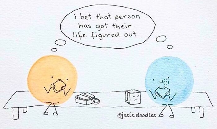 Artist Turns Tiny Watercolor Doodles Into Gentle Comics About Love, Anxiety, And Everyday Life-Interview