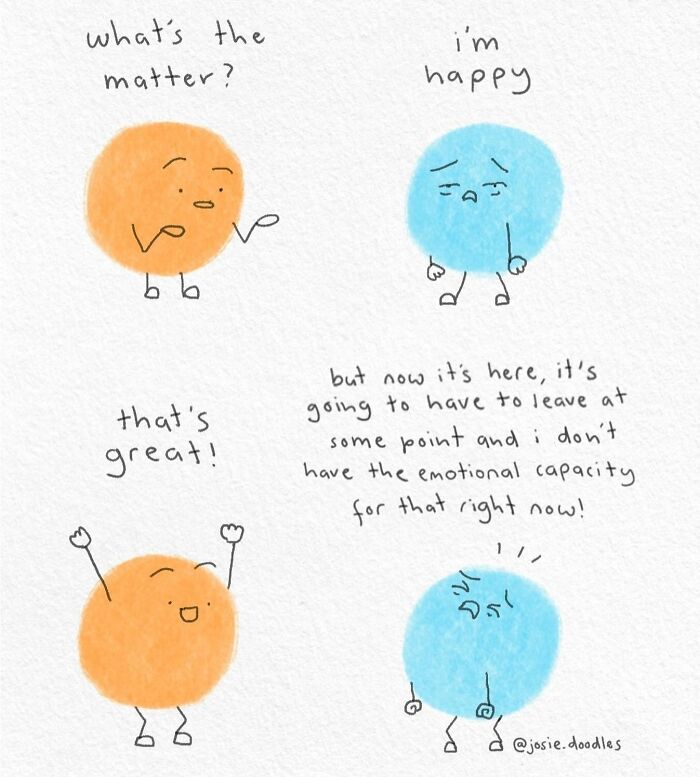 Artist Turns Tiny Watercolor Doodles Into Gentle Comics About Love, Anxiety, And Everyday Life-Interview