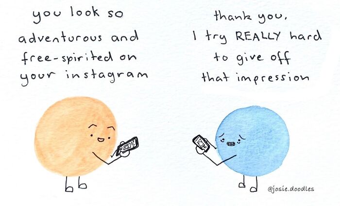 Artist Turns Tiny Watercolor Doodles Into Gentle Comics About Love, Anxiety, And Everyday Life-Interview