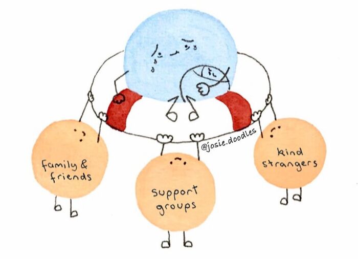 Artist Turns Tiny Watercolor Doodles Into Gentle Comics About Love, Anxiety, And Everyday Life-Interview