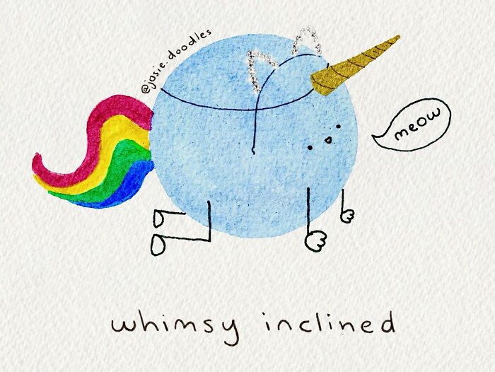 Artist Turns Tiny Watercolor Doodles Into Gentle Comics About Love, Anxiety, And Everyday Life-Interview