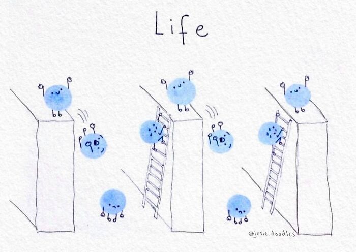 Artist Turns Tiny Watercolor Doodles Into Gentle Comics About Love, Anxiety, And Everyday Life-Interview