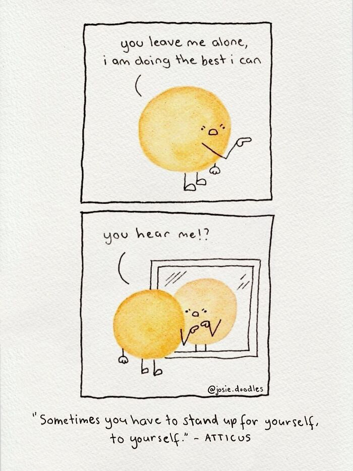 Artist Turns Tiny Watercolor Doodles Into Gentle Comics About Love, Anxiety, And Everyday Life-Interview