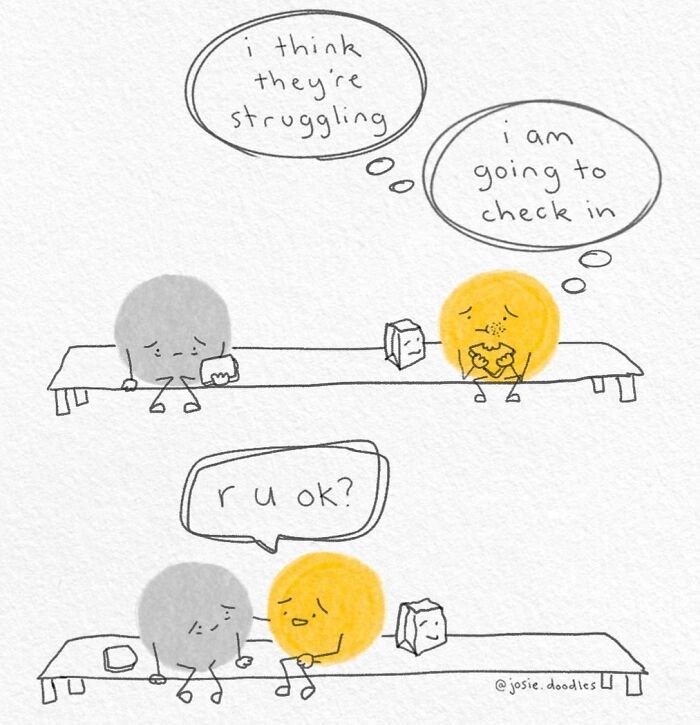 Artist Turns Tiny Watercolor Doodles Into Gentle Comics About Love, Anxiety, And Everyday Life-Interview