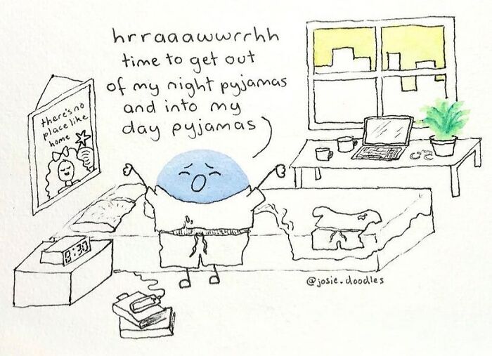Artist Turns Tiny Watercolor Doodles Into Gentle Comics About Love, Anxiety, And Everyday Life-Interview