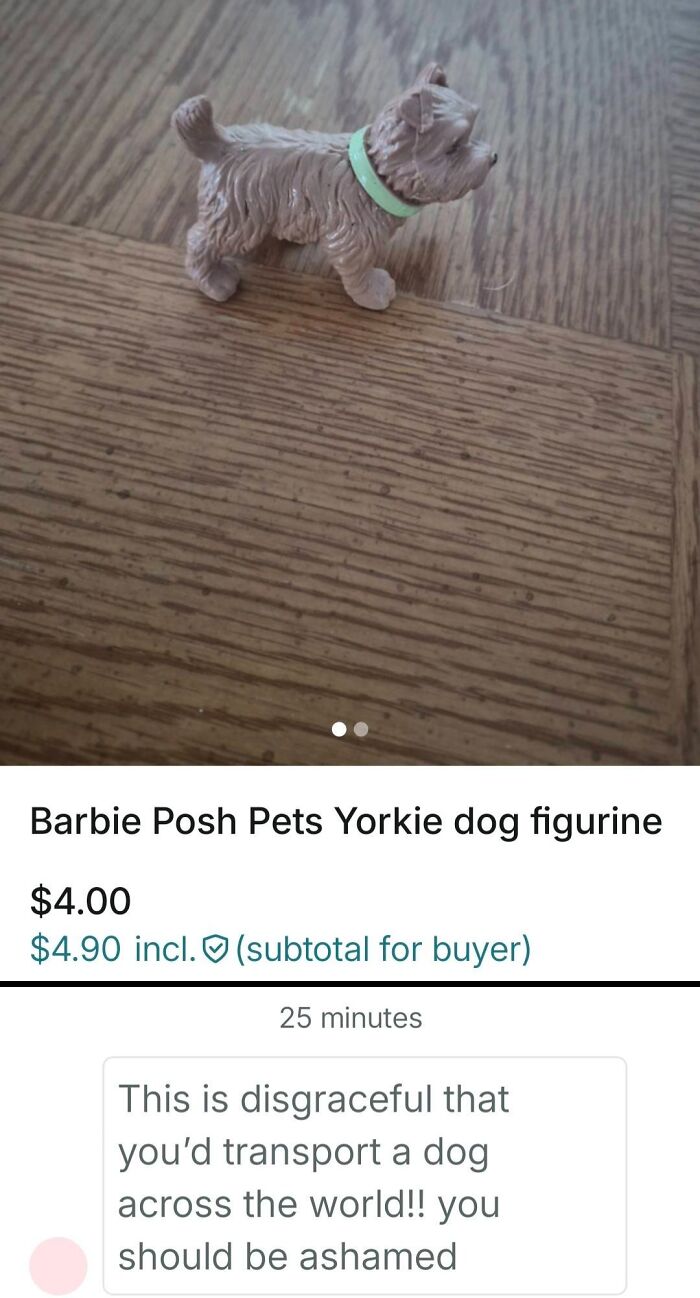 Barbie Posh Pets Yorkie dog figurine for sale on Vinted