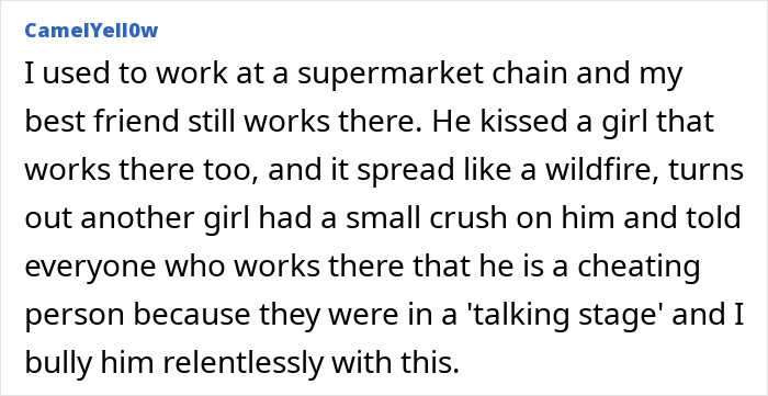 Office drama about a supermarket worker accused of cheating and workplace gossip
