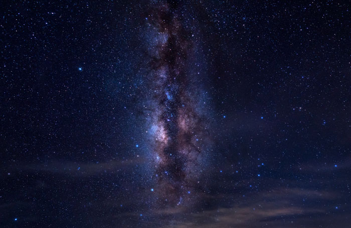 Night sky showing the Milky Way galaxy in clear starry space