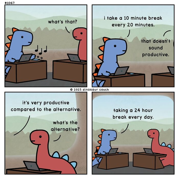 These Dinosaur Comics Turn Anxiety, Friendship, And Everyday Feelings Into Gentle Humor