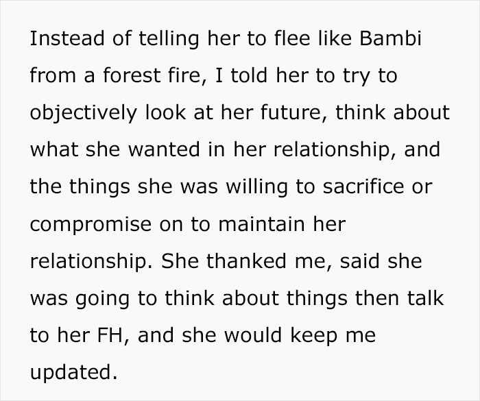Advice given on future priorities in relationship and willingness to compromise for wedding cake Advice given on future priorities in relationship and willingness to compromise for wedding cake