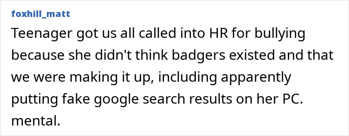 Office bullying drama involving fake google search results and HR meeting