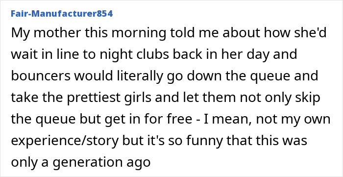 Pretty privilege lets attractive girls skip queues and enter clubs for free