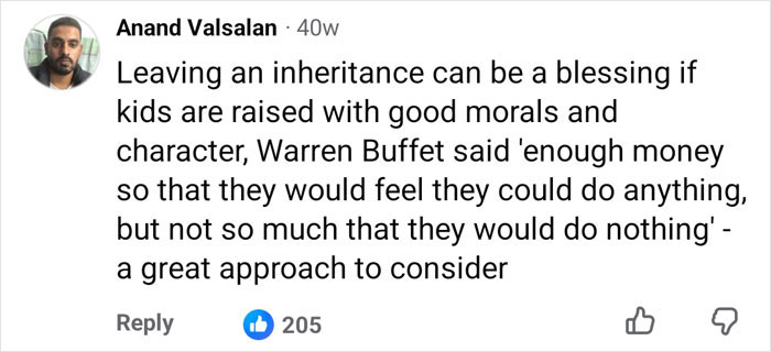 Comment on inheritance as a blessing with good values Comment on inheritance as a blessing with good values